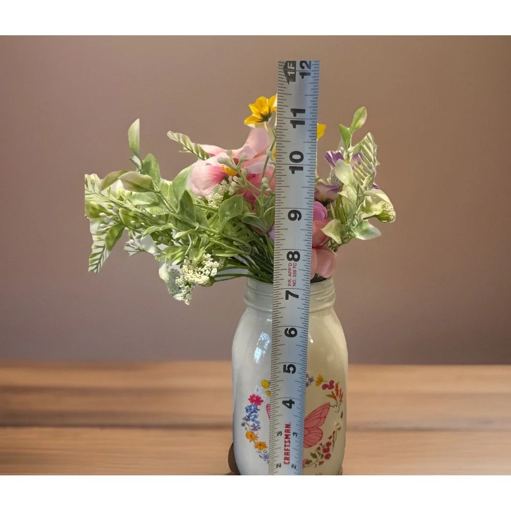 New Dolly Parton Wildflower Spring 2026 Floral Arrangement Butterfly Jar‎